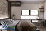 Deep colour tone, minimalism, 1-bedroom apartment in Dao Tan Street (ID 7090)